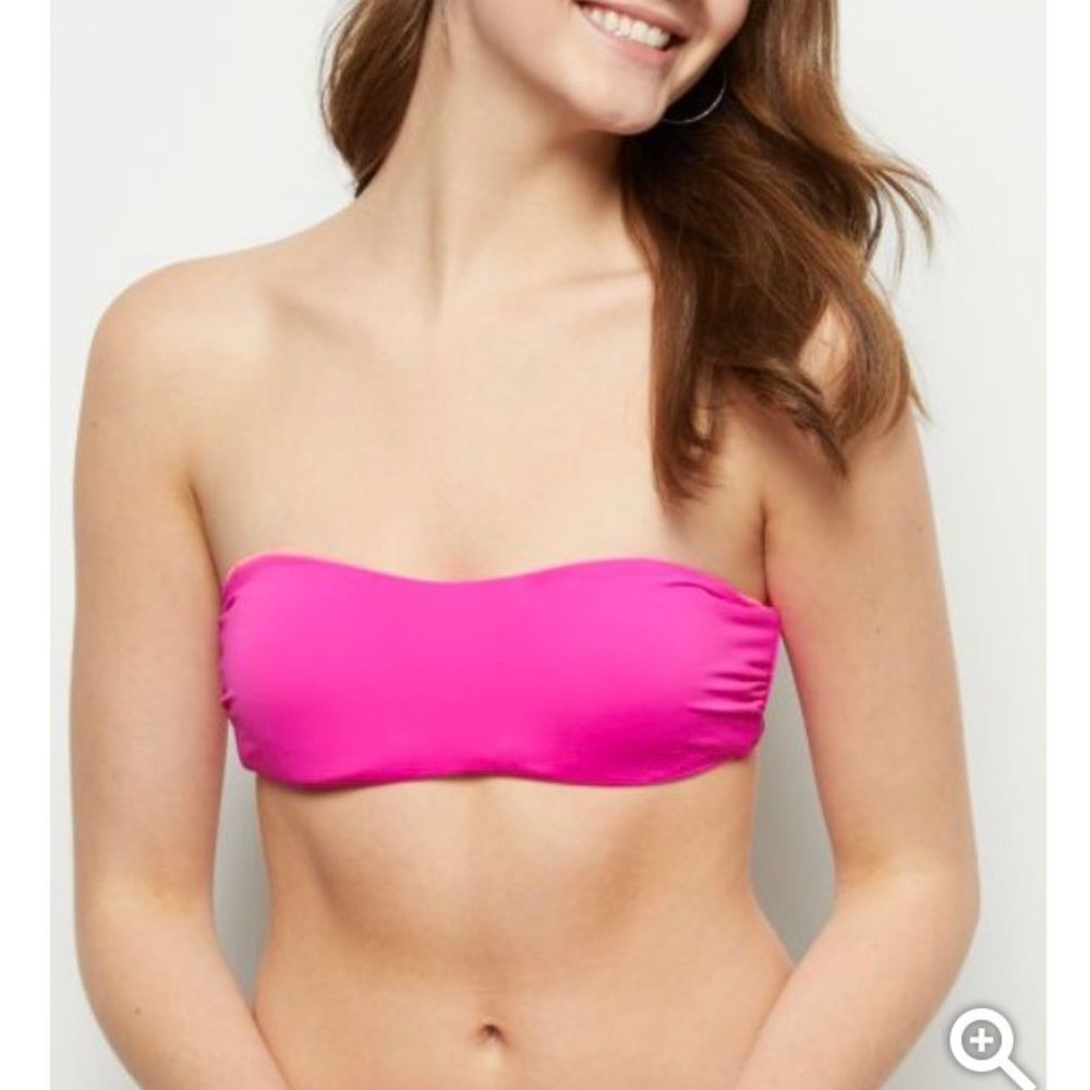 Rue21 Neon Pink Reversible Bikini Top NWT
